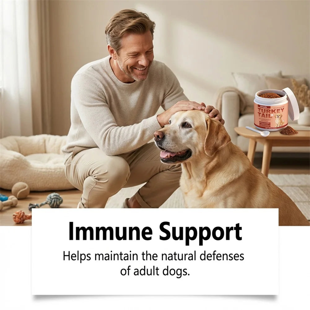 Daily Dog Supplement For Itchy Skin And Stiff Joints Promotes Health Skin & Shiny Coat. Radiant-Glow