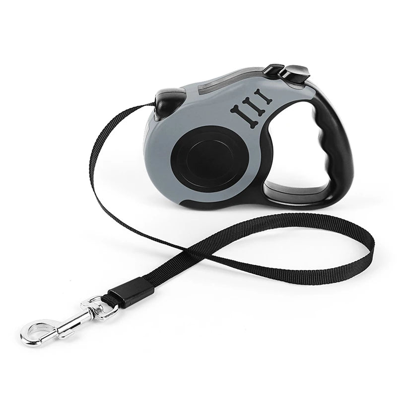 3 /5 M Dog Leash for Small Dogs Cat Automatic Retractable Durable Nylon Lead Puppy Outdoor Travel Walking Hiking Traction Rope