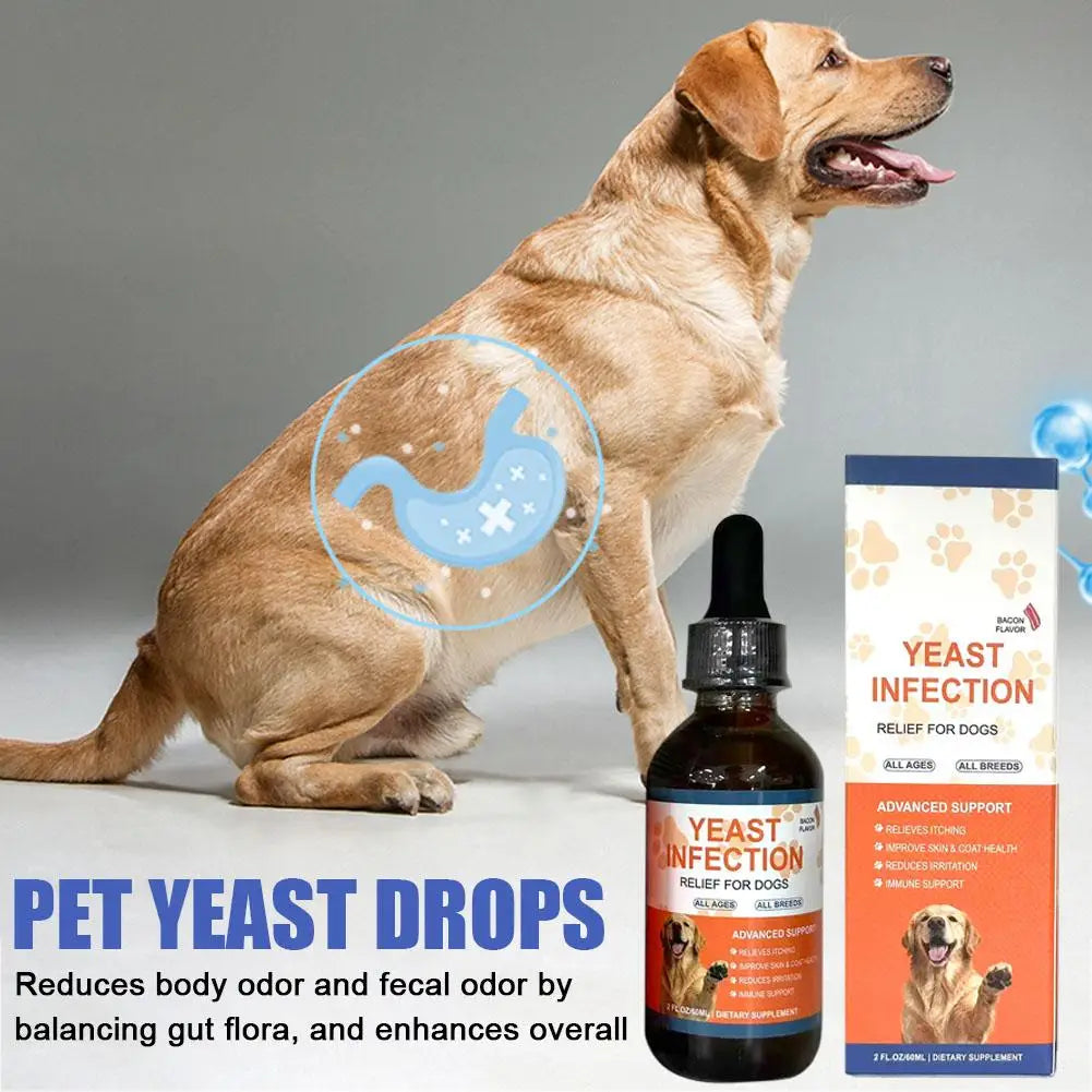 1/2/3PCS 60ML Dog Pet Drops Gentle Care Supplement To Maintain Healthy Coat and Skin for Dogs PET CARE