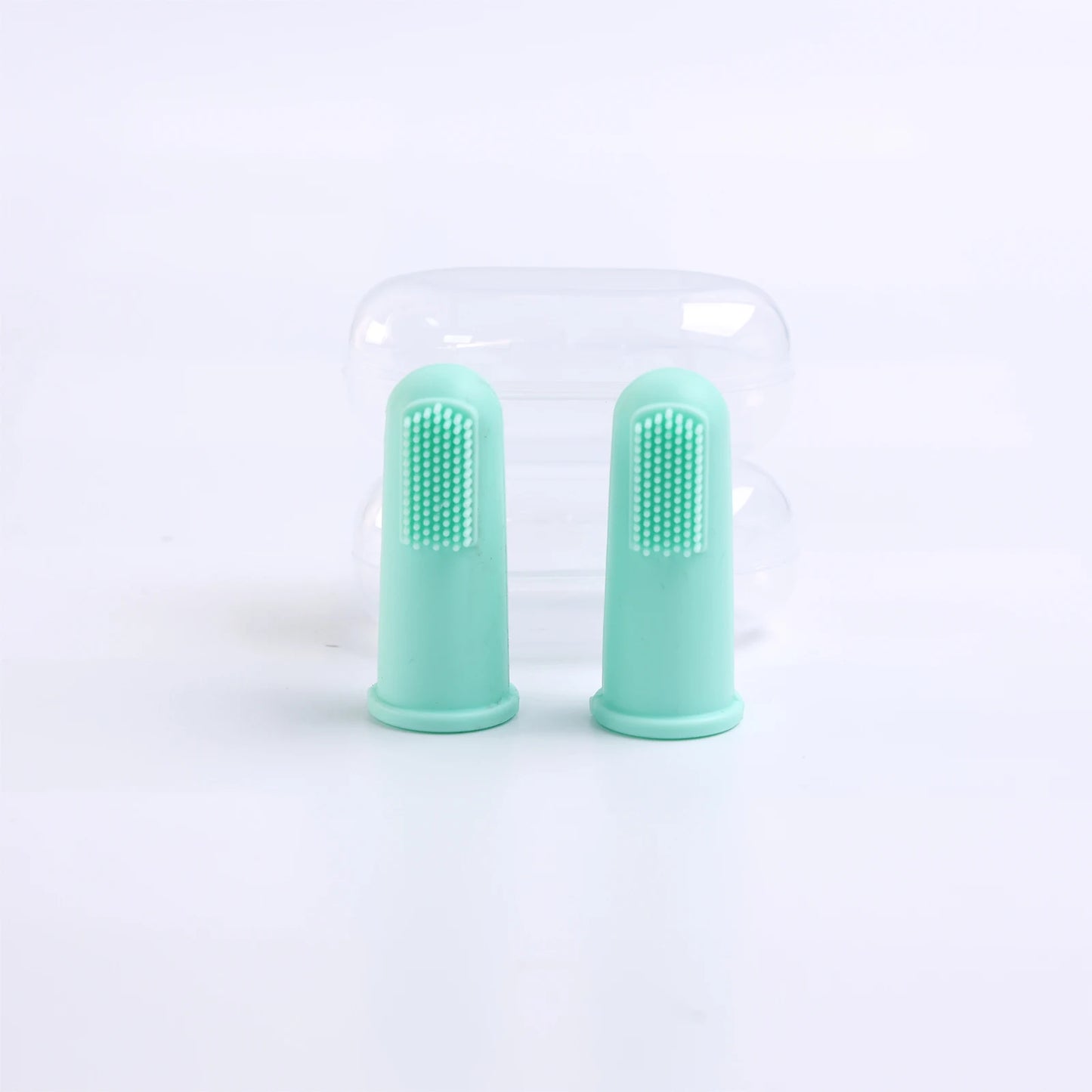 Silicone Pet Finger Toothbrush Soft Dog Cat Teeth Cleaning Brush Food Grade Dental Care Tool