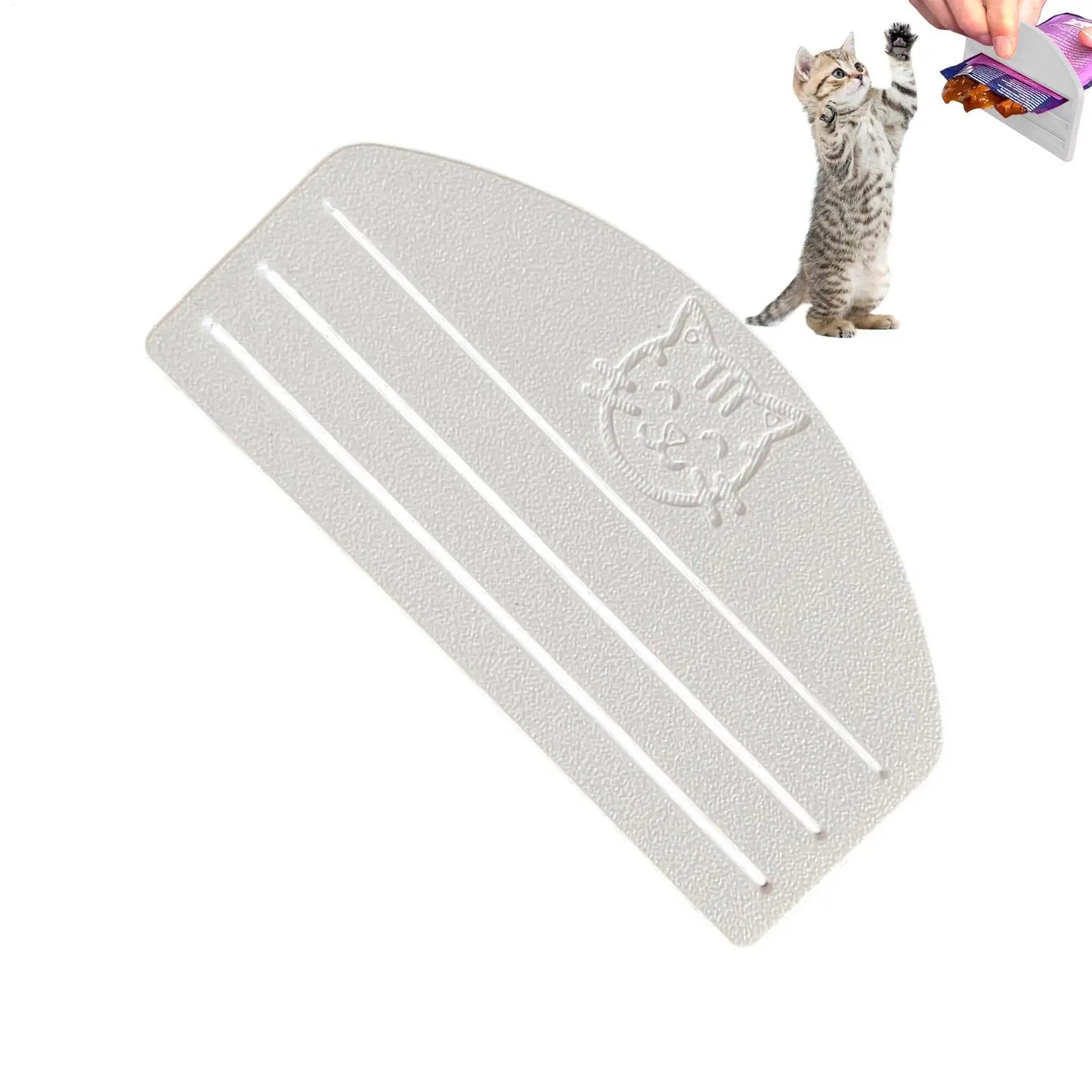 Cat Food Pouch Squeezer 3D Printed Wet Treat Dispenser Liquid Snack Scraper for Sauce Paste Packets Kitchen Home Pet Feeding