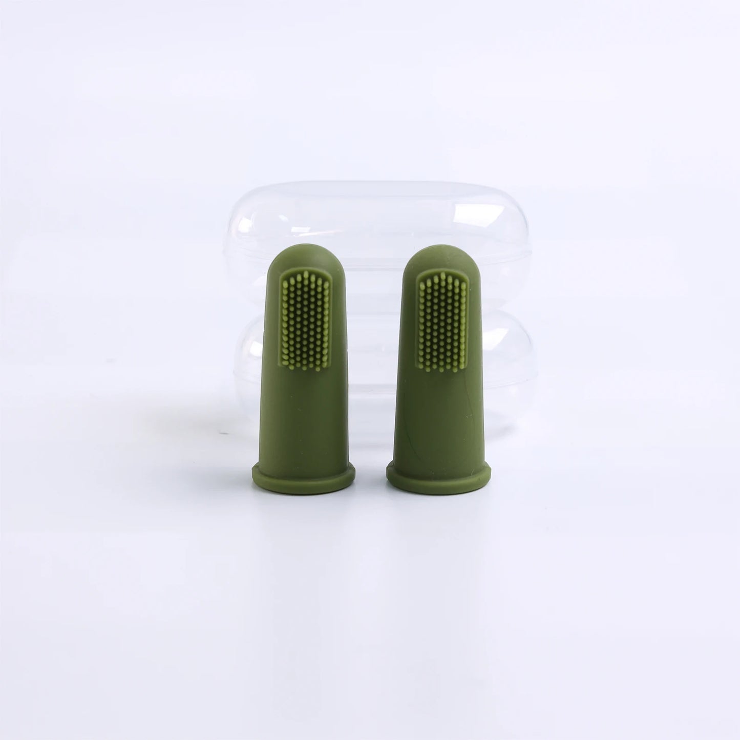 Silicone Pet Finger Toothbrush Soft Dog Cat Teeth Cleaning Brush Food Grade Dental Care Tool