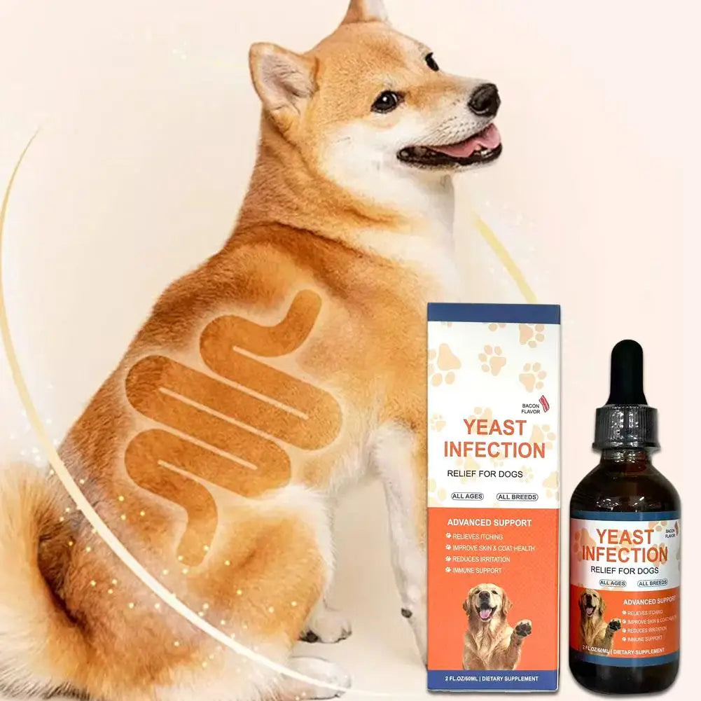 60ml Pet Yeast Drops for Digestive Health Improves Diarrhea & Constipation Enhances Skin & Hair Health Pet Care Supplement