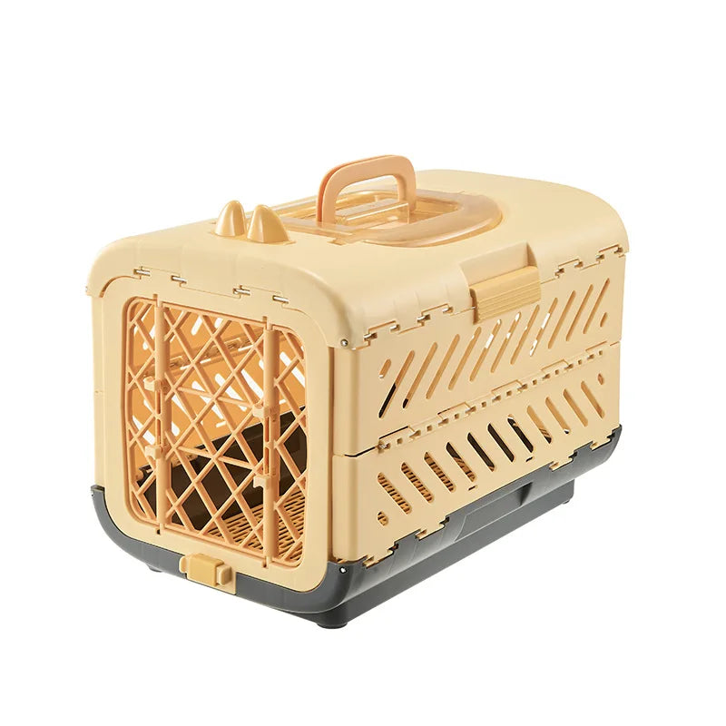 Foldable Large Pet Airline Carrier Portable Travel Kennel Cat Dog Cage Dog Accessories Foldable Cat Carrier Pet Carrier Luxury