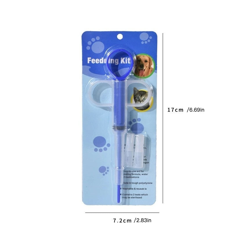 Pet Medicine Feeder for Cats and Dogs Push-type Medicine Feeding Stick Pills Artifact Deworming Needle Syringe