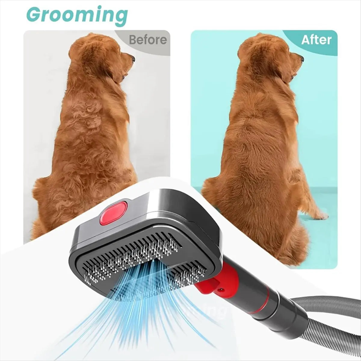 AB52 Pet Dog Grooming Kit for Vacuum V7 V8 V10 V11 V12 V15,Dog Grooming Brush Attachment,Dog Hair Groomer Tools