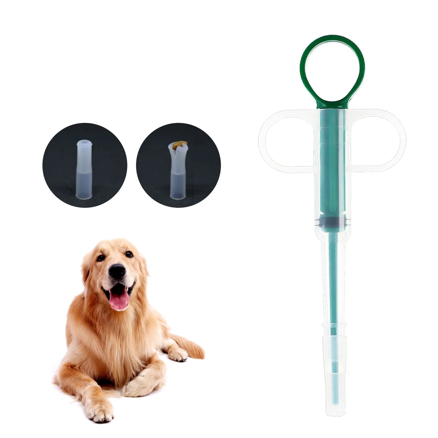 Pet Medicine Feeder for Cats and Dogs Push-type Medicine Feeding Stick Pills Artifact Deworming Needle Syringe