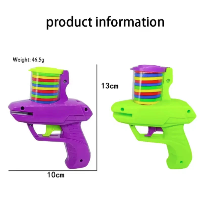 Funny Cat Toys Creative Turnip Gun with Reusable Foam Flying Disc Pet Hunting Interactive Toy Dog Cat Pet Supplies