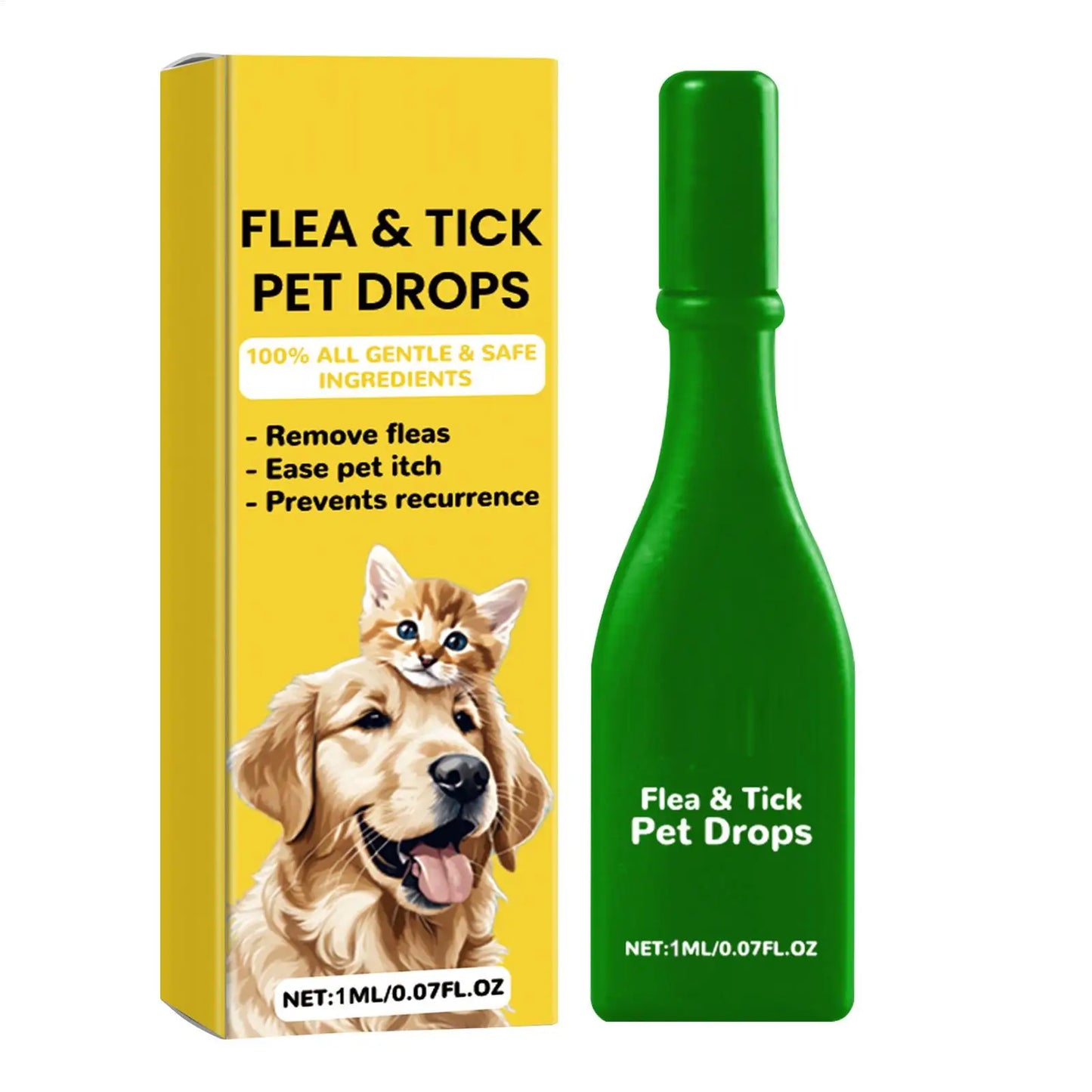 Cat Anti Flea Drops Flea Lice Remove Relieve Skin Itching External Insect Repellent Deworming Supplies Pet Tick Treatments Drops