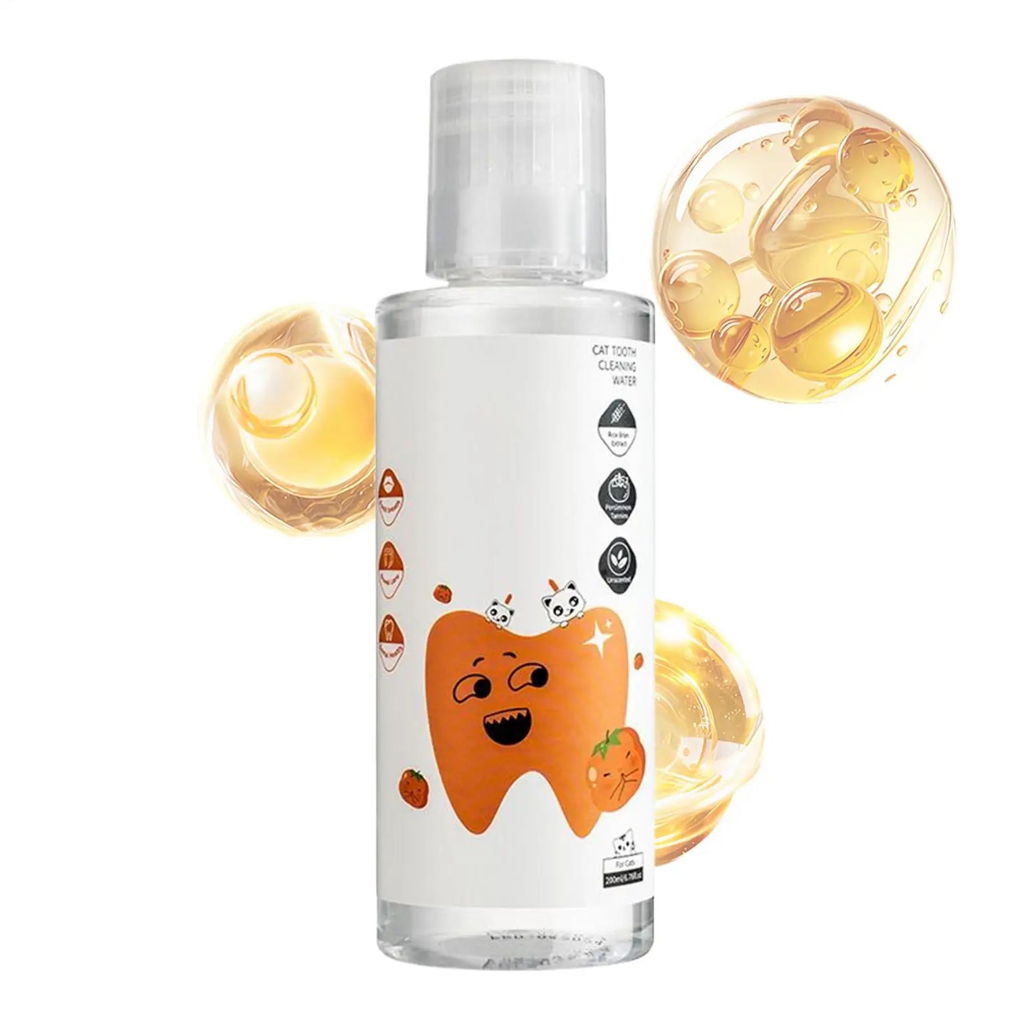200ml Dog Dental Water Additive Teeth Care Solution Plaque Tartar Remover for Dog Cat Teeth Cleaning Care Natural Breath Remover