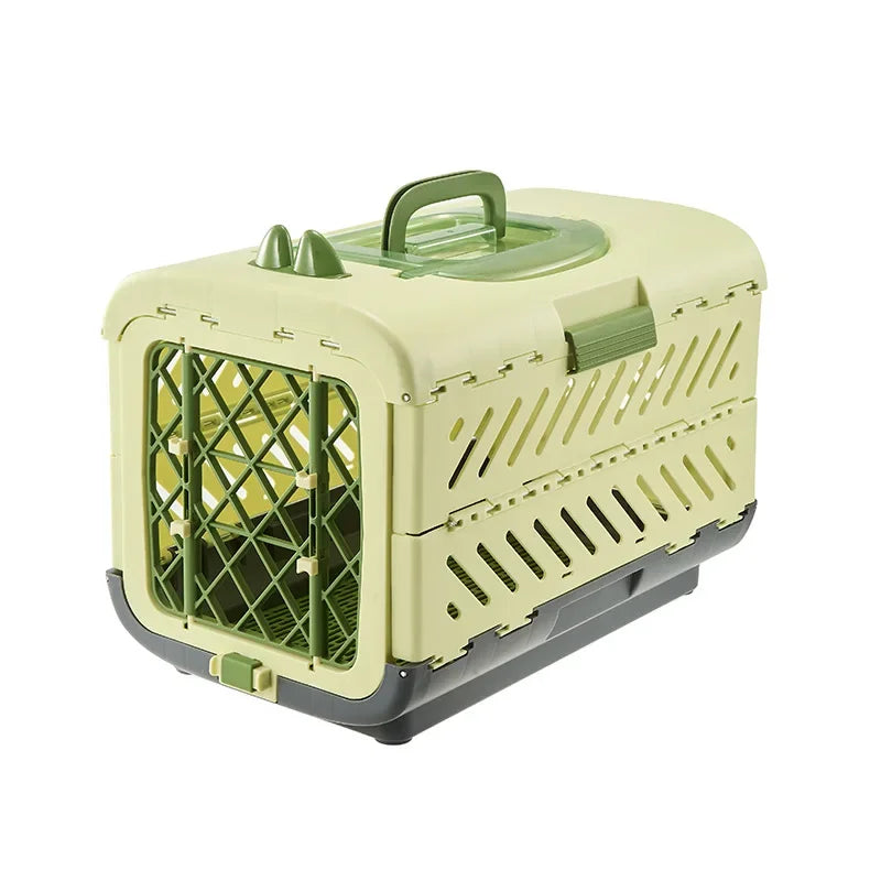 Foldable Large Pet Airline Carrier Portable Travel Kennel Cat Dog Cage Dog Accessories Foldable Cat Carrier Pet Carrier Luxury