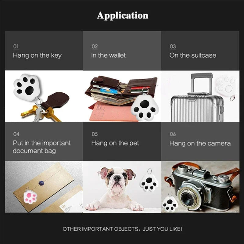 Dog Paw Mini GPS Tracker Cat Dogs Children Elderly Anti Lost Device Intelligent Tracking Locator Pet Collar Accessories Supplies