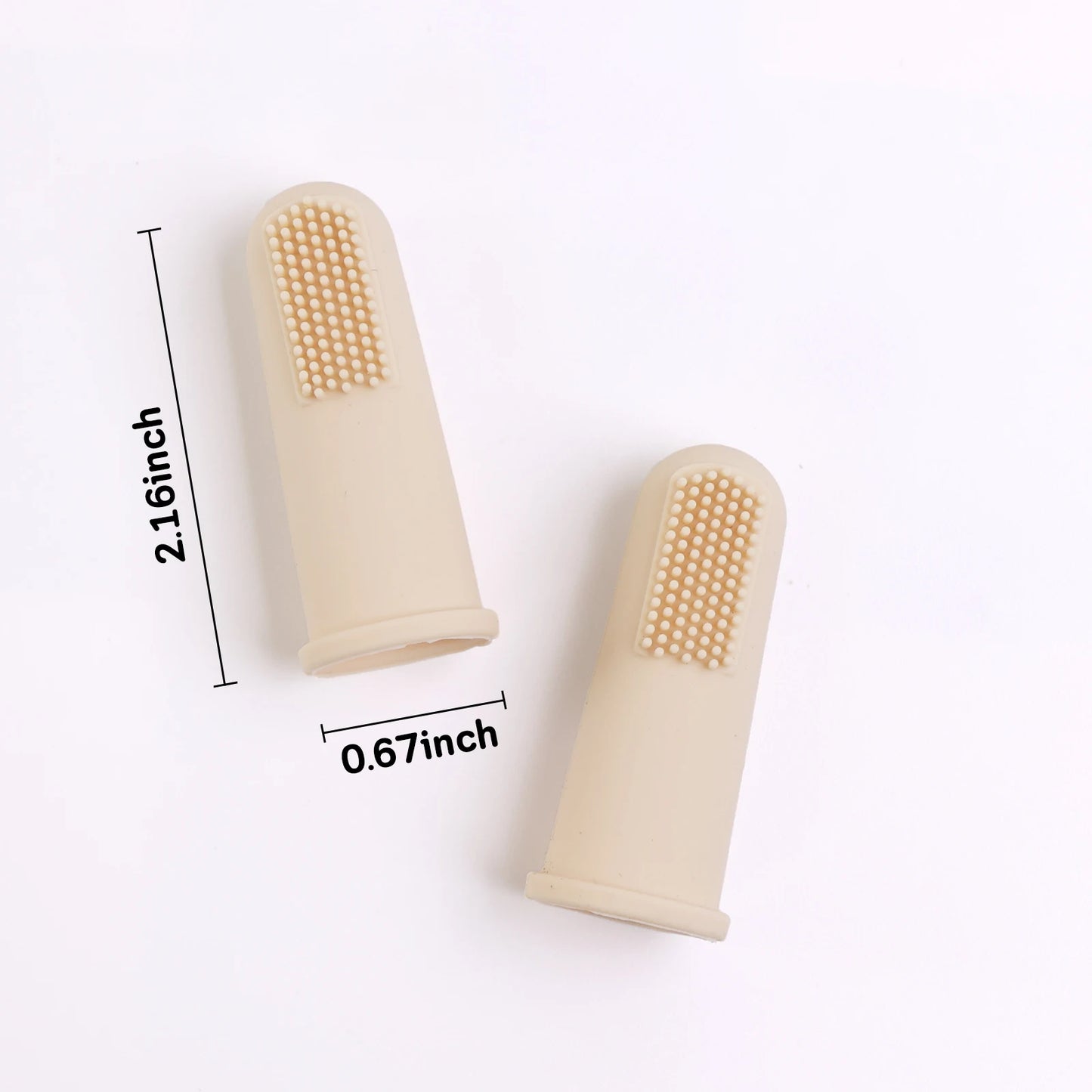 Silicone Pet Finger Toothbrush Soft Dog Cat Teeth Cleaning Brush Food Grade Dental Care Tool