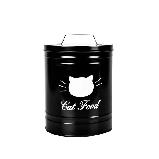Large Capacity Dog Food Storage Container Airtight with Lids Pet Treat Container Moisture-Proof Metal Dog Treat Jar