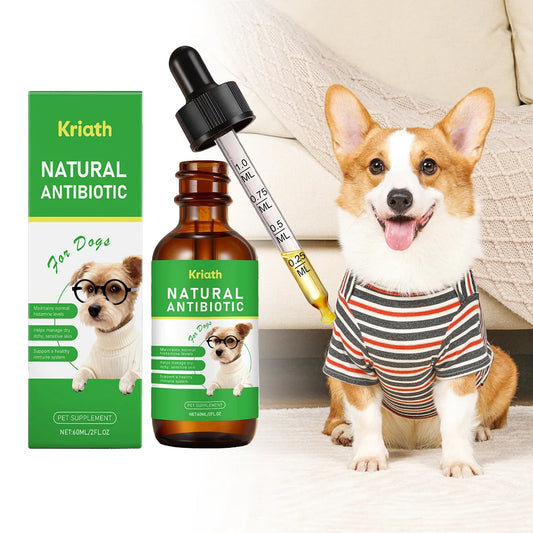 Dog Anxiety Relief Herbal Drops Natural Pet Calming Supplement Digestive Support Gentle Effective Strong Immunity Antibiotics