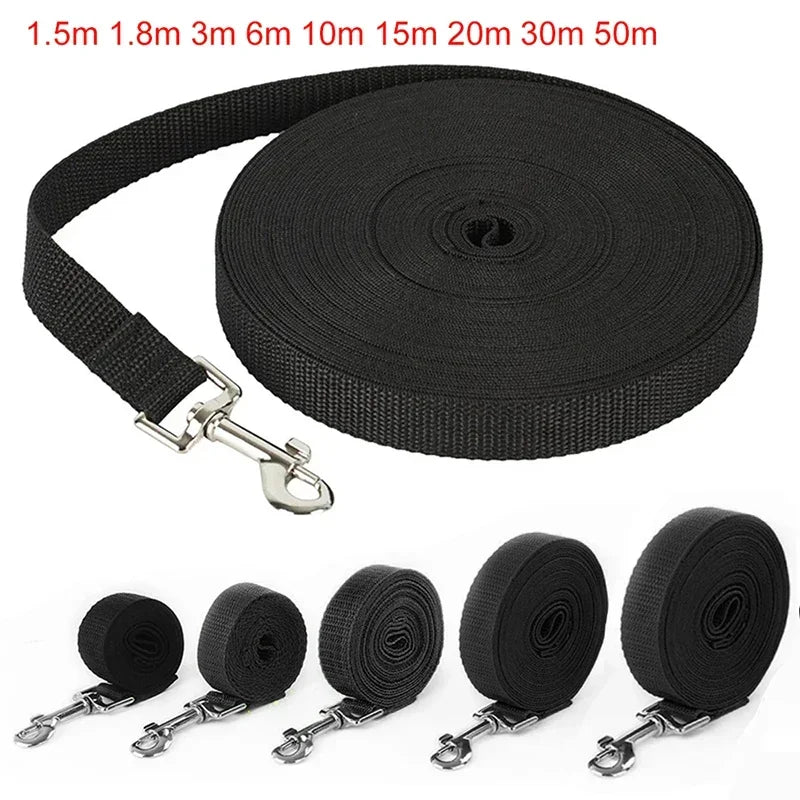 1.5 1.8 3 6 10 15 20 30 50M Solid Dog Leash For Large Dogs Pet Puppy Walking Training Lead Rope Big Dog Nylon Rope Long Leashes