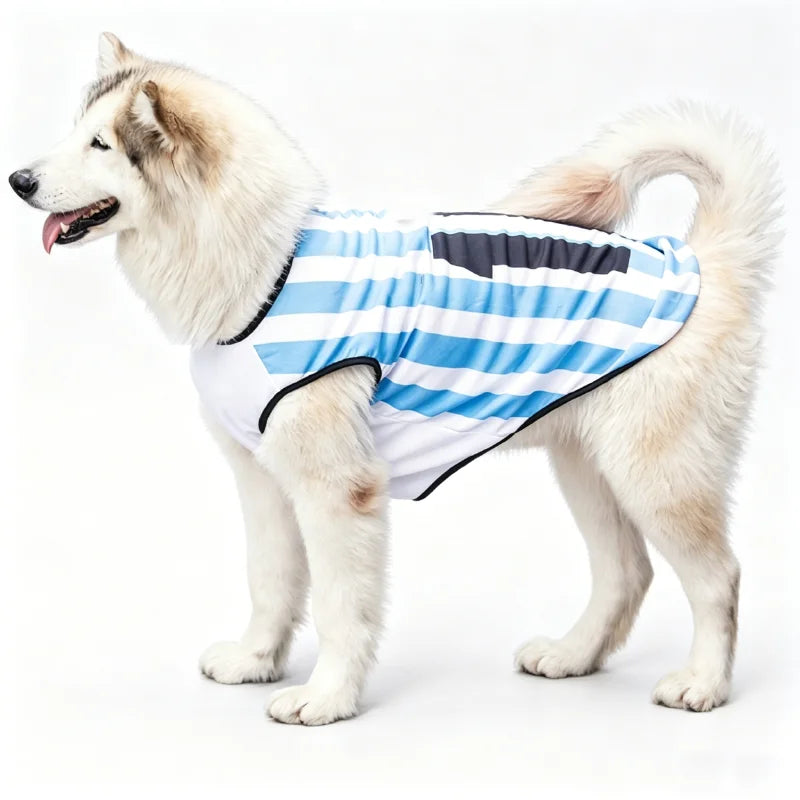 2026 Soccer Cat Dog Football Breathable Mesh Jersey Dog Jersey Thin Cool Summer Pet Clothes T Shirt Puppy Soft Quick Dry Vest