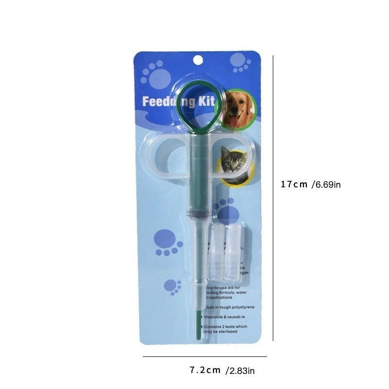 Pet Medicine Feeder for Cats and Dogs Push-type Medicine Feeding Stick Pills Artifact Deworming Needle Syringe