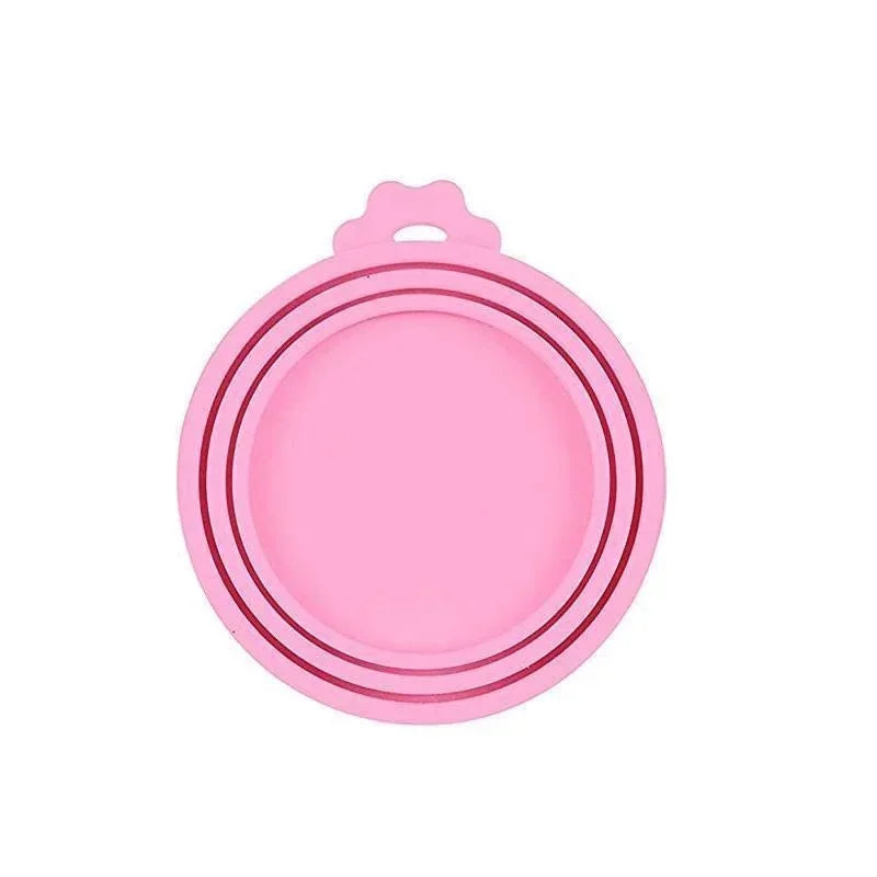 5 couvercles en silicone pour conserves fraîcheur, compatibles avec les boîtes pour chats et chiens. Couvercles en silicone 3 en 1 pour conserver la fraîcheur des aliments. Couvercles hermétiques en silicone pour boîtes pour chiens. 