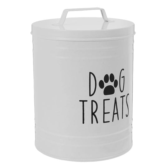 Porta Ração para Cães, Vasilha Hermética de Metal, Suporte de Ração para Filhotes, Pote de Petiscos para Cães para Balcão de Cozinha, Organizador de Lanches