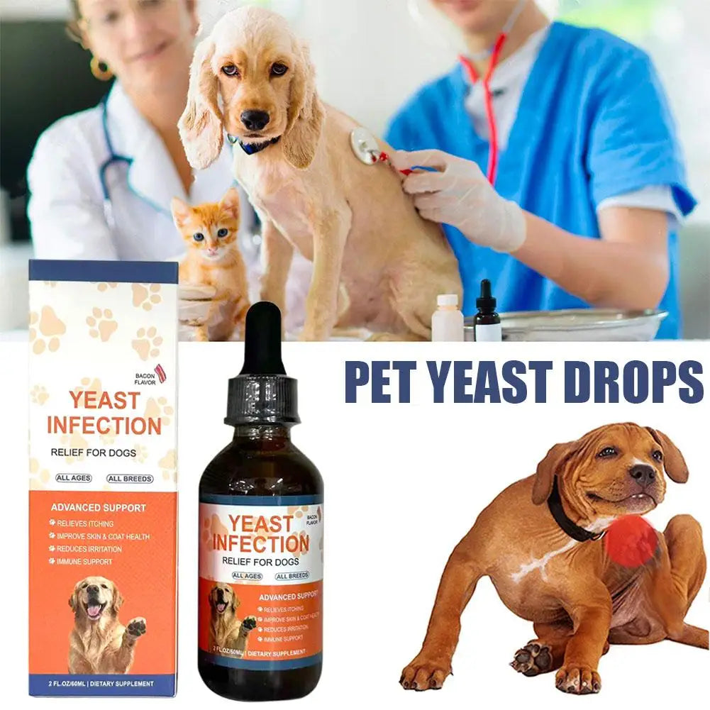 1/2/3 unidades 60ML Gotas para perros y mascotas Suplemento de cuidado suave para mantener un pelaje y una piel saludables en perros CUIDADO DE MASCOTAS Gotas para perros y mascotas Cuidado suave