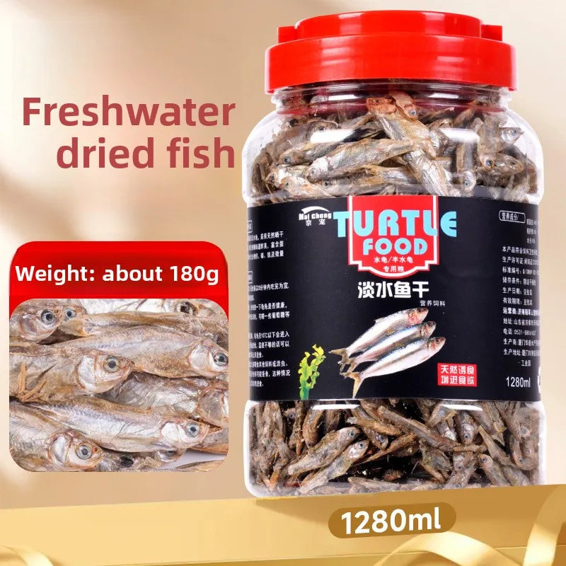 Alimento liofilizado Naichong para mascotas pequeñas y reptiles - Dieta para hámsteres, petauros del azúcar, tortugas y peces con pescado, camarones y gusanos de la harina secos