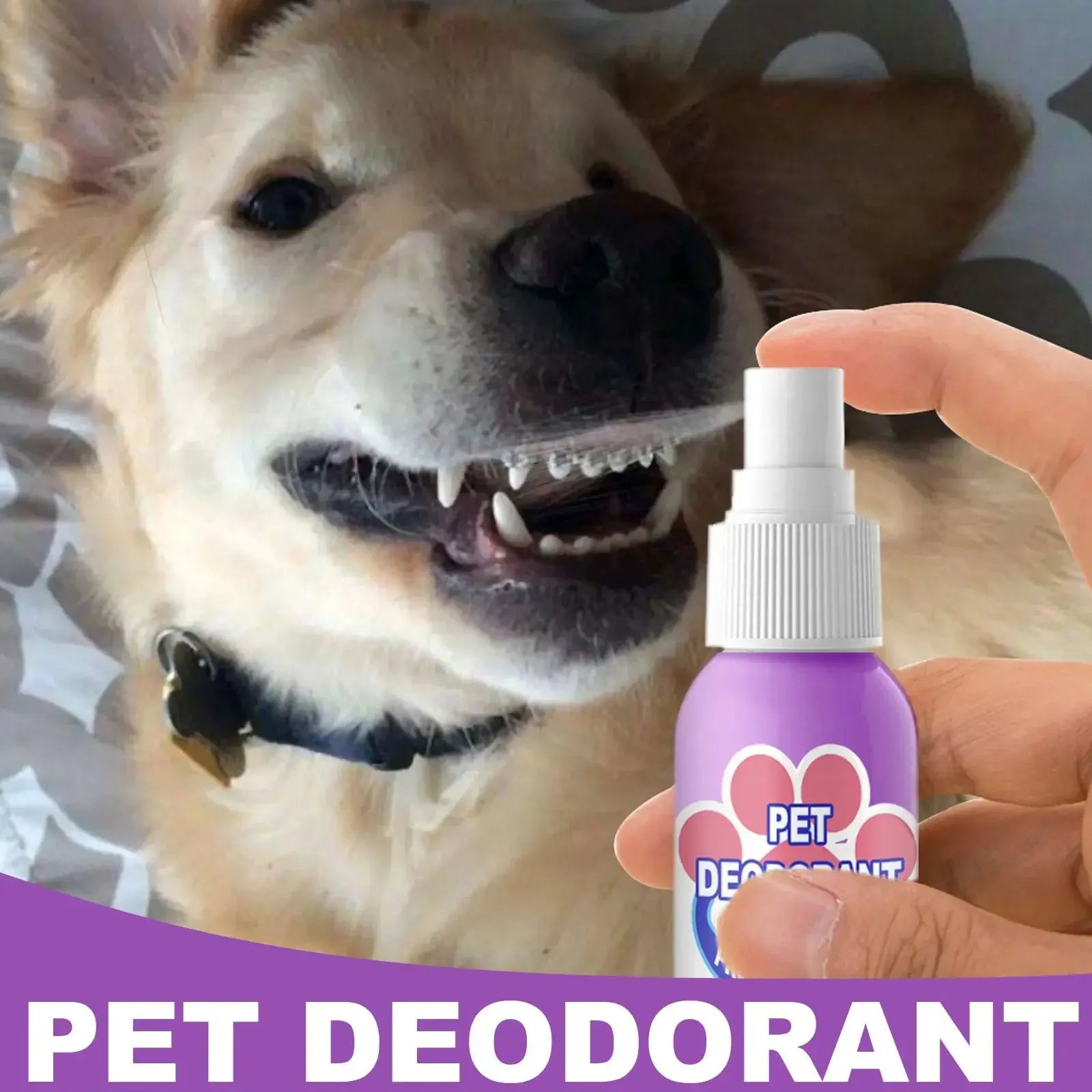 60ml Dog Deodorant Spray Swallowable Dog Bad Breath Spray Practical Pet Dog Mouth Cleaning Spray Oral Health Care Pet Products Happy Tails Pet Shop Store