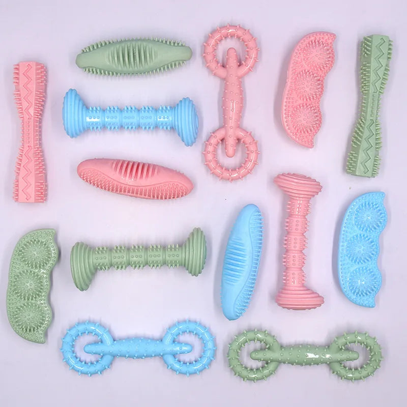Pet Chew Toy Dog Toothbrush Stick - Dental Chew for Small Medium Large Dogs Tartar Control Dog Teething Toy Cat Puppy Chew Toy Happy Tails Pet Shop Store
