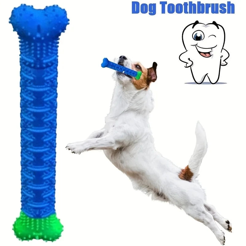 Dog Tooth Cleaning Chew Toy, Rubber Dental Massager & Grinding Stick for Teeth, Healthy Gums, Pet Oral Care Happy Tails Pet Shop Store