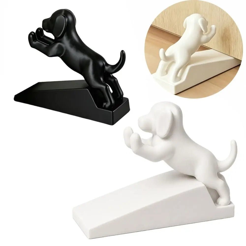New Dog Shape Door Stopper Wedge Non-Slip Anti-Collision Puppy Door Top Cartoon Noise-Reducing Door Stop Wedge Home Decor