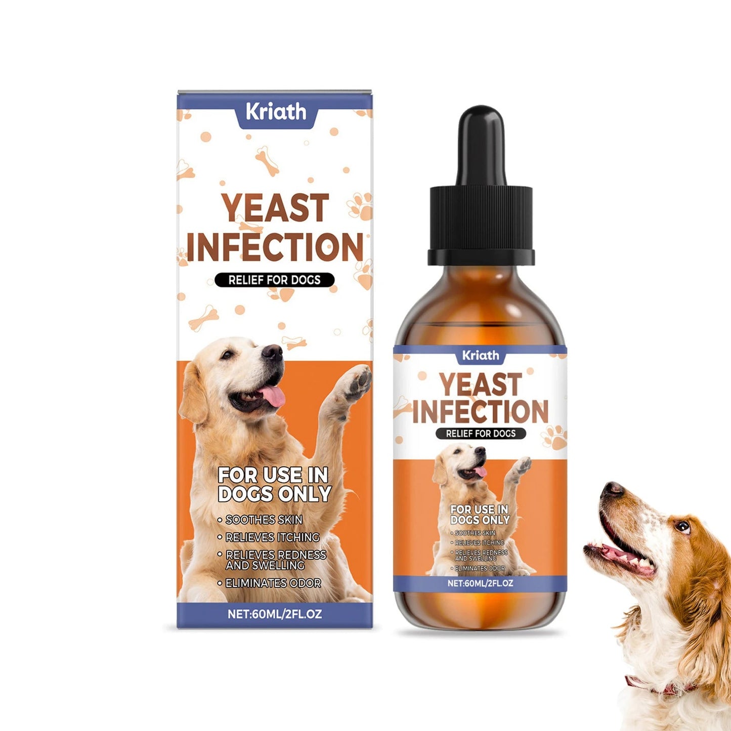 60ml Chicken Flavor Herbal-Drops Natural Care Solution Drops Comfort Support Daily Health Wellness Suitable For Dogs Pets Happy Tails Pet Shop Store