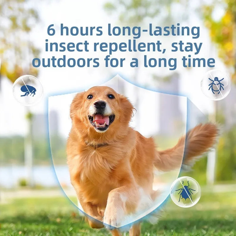 100ml Pet Flea and Tick Spray for Cats and Dogs 6H Protection Natural Essential Oil Indoor Outdoor Use Deodorizing and Sterilizi
