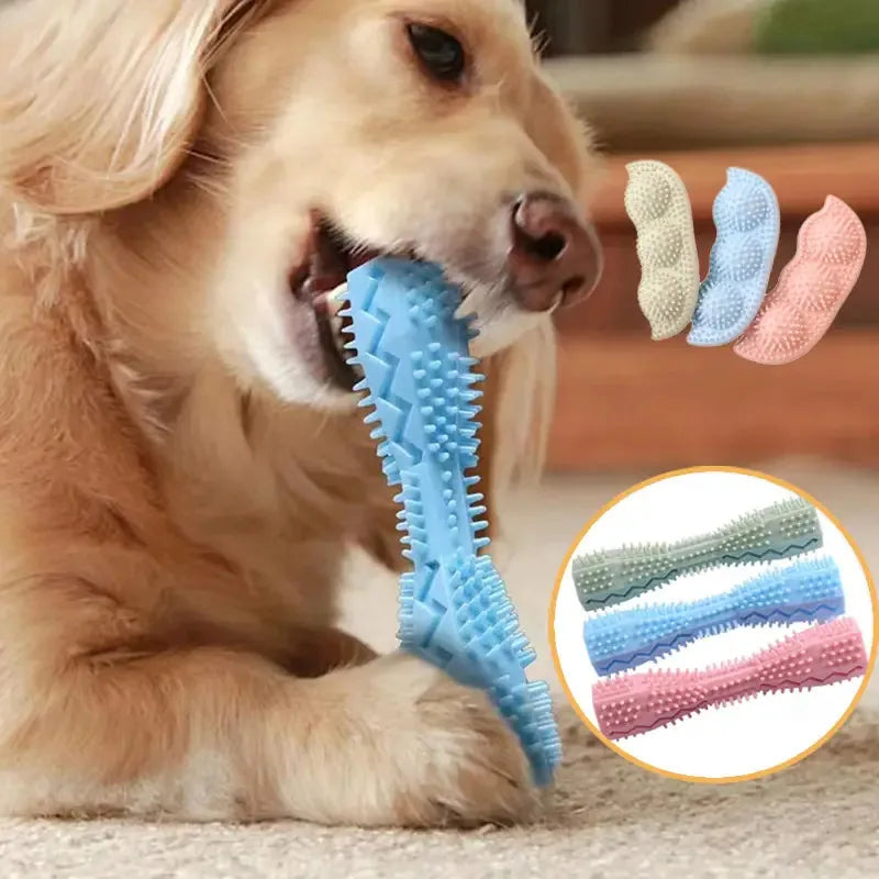 Pet Chew Toy Dog Toothbrush Stick - Dental Chew for Small Medium Large Dogs Tartar Control Dog Teething Toy Cat Puppy Chew Toy Happy Tails Pet Shop Store