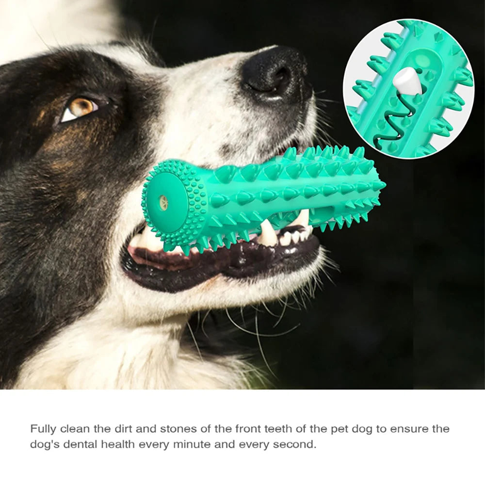 Dog Molar Toothbrush Toys Chew Cleaning Teeth Elasticity Soft Puppy Dental Care Extra-tough Pet Cleaning Toy Supplies Dog toys Happy Tails Pet Shop Store