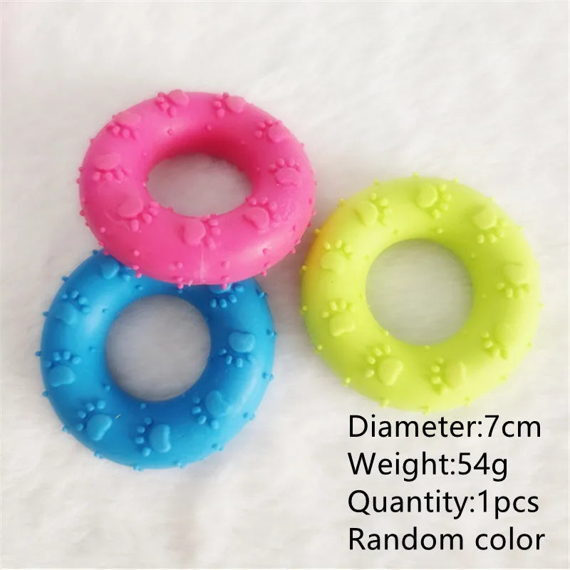 Durable Rubber Dental Teeth Care Dog Toys for Small Dogs Indestructible Dog Toy Teeth Cleaning Chew Training Toys Pet Supplies Happy Tails Pet Shop Store