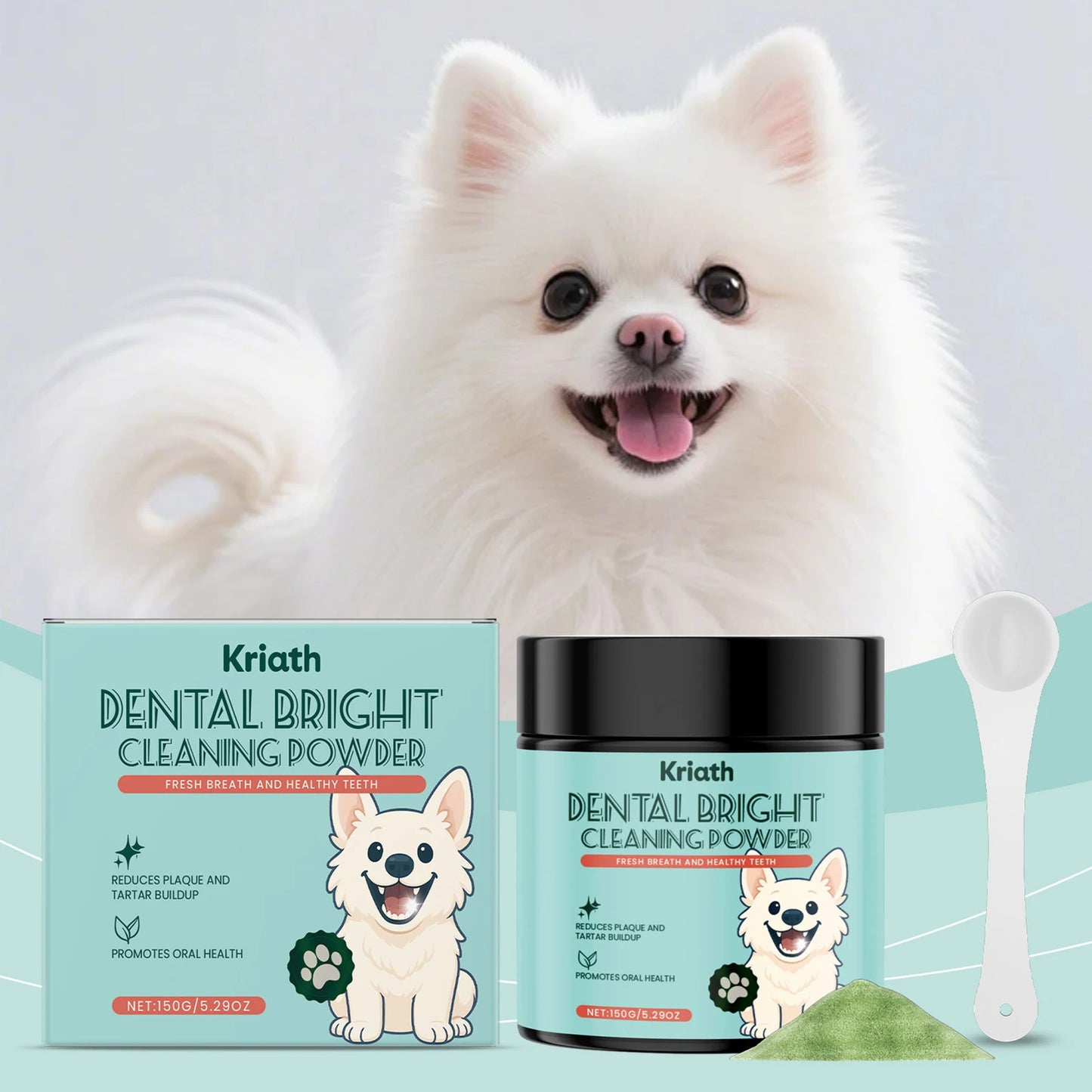 Dog Tooth Cleaning Powder Removing Teeth Surface Stains Reduce Dental Plaques Eliminate Bad Breath Daily Dog Teeth Care Products