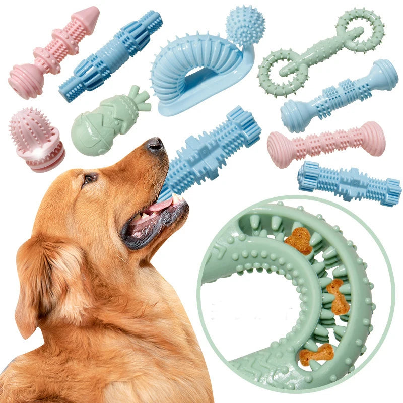Pet Chew Toy Dog Toothbrush Stick - Dental Chew for Small Medium Large Dogs Tartar Control Dog Teething Toy Cat Puppy Chew Toy Happy Tails Pet Shop Store