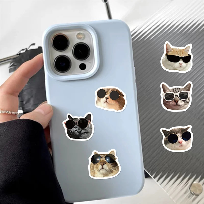 500 autocollants animaux chats pour lunettes de soleil, journal intime, papeterie, carnets de téléphone, jouets
