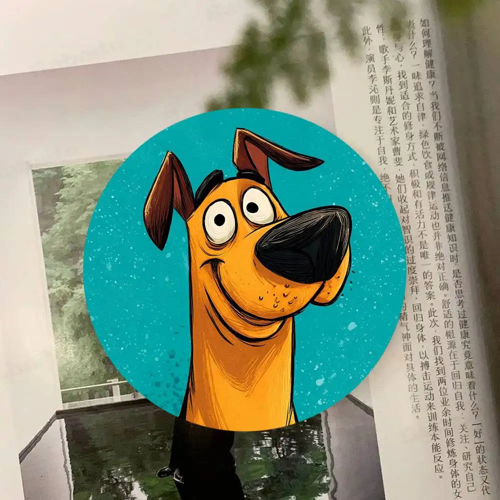 Cartoon Funny Colorful Dog Wooden Coaster  Suitable For Restaurants And Coffee Shops Easy To Wash And Clean
