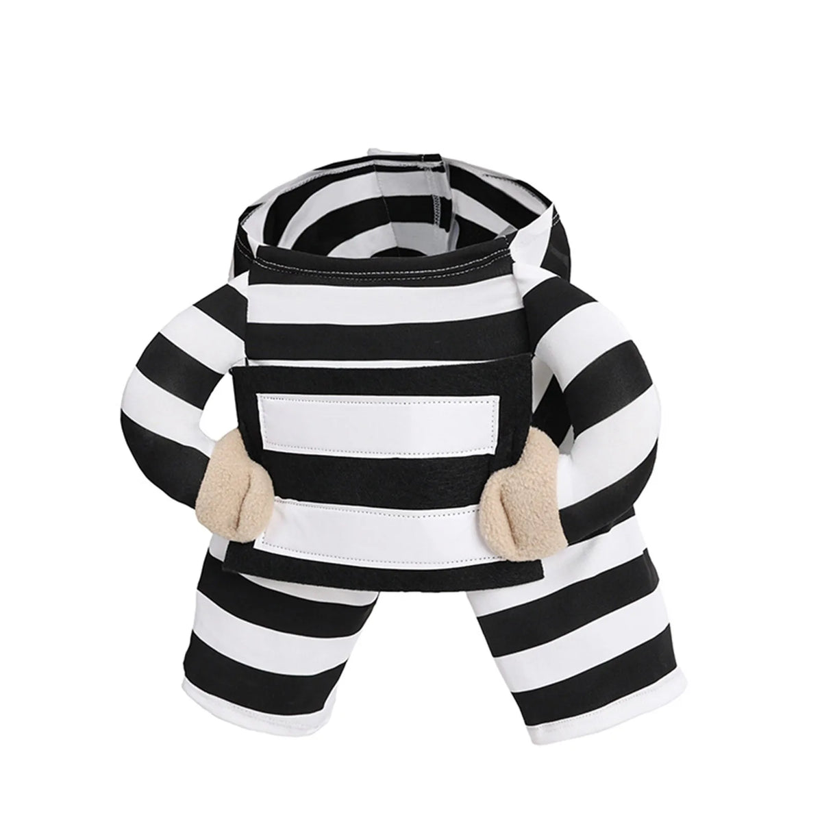 Funny Prisoner Dog Costume Halloween Pet Outfit Striped Jumpsuit For Dogs Party Dress Up Cute Animal Costume Pets Supplies Happy Tails Pet Shop