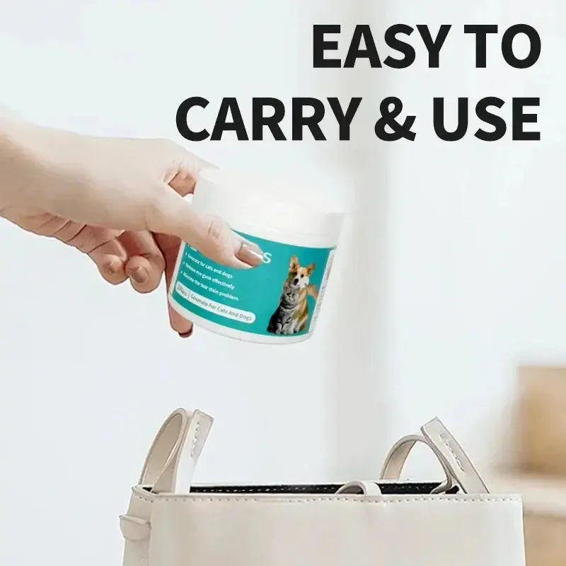 Wet Tissue Eye Tear Stain Remover Care Pet Cleaning Supplies Tartar Removal Clean Dogs Cats Eliminator Healthly Hygiene Products Happy Tails Pet Shop Store