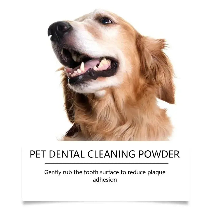 Pet Teeth Cleaning Powder for Dog Reduces Tartar and Calculus Protect Dog Oral Gum Health Freshen Breath Dog Cleaning Products Happy Tails Pet Shop Store