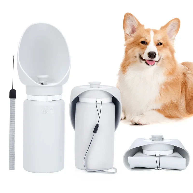 Nouvelle gourde en silicone pour chien, portable et pliable, idéale pour les promenades et les balades. Fontaine à eau pour animaux de compagnie. 