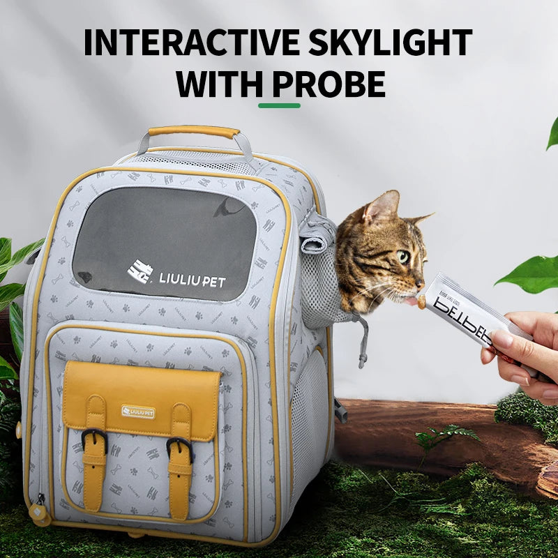 Transportín expandible prémium con ruedas, diseño rodante de dos lados para perros y gatos, función telescópica para un viaje cómodo