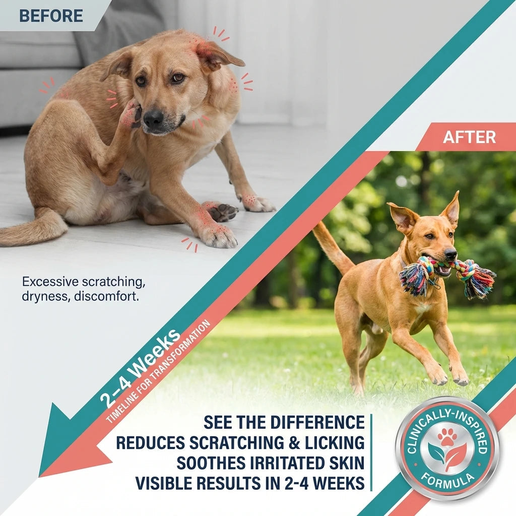 【15in1】Multivitamin for dogs  - Improve hair loss, digestion and immune support - Dog paw yeast treatment Happy Tails Pet Shop Store