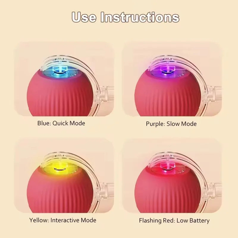 Hot Electric Dog Ball Toys Automatic Rolling Ball Rechargeable Smart Pet Interactive Plush Toy Dog Cat Training Imitate Mouse Happy Tails Pet Shop Store