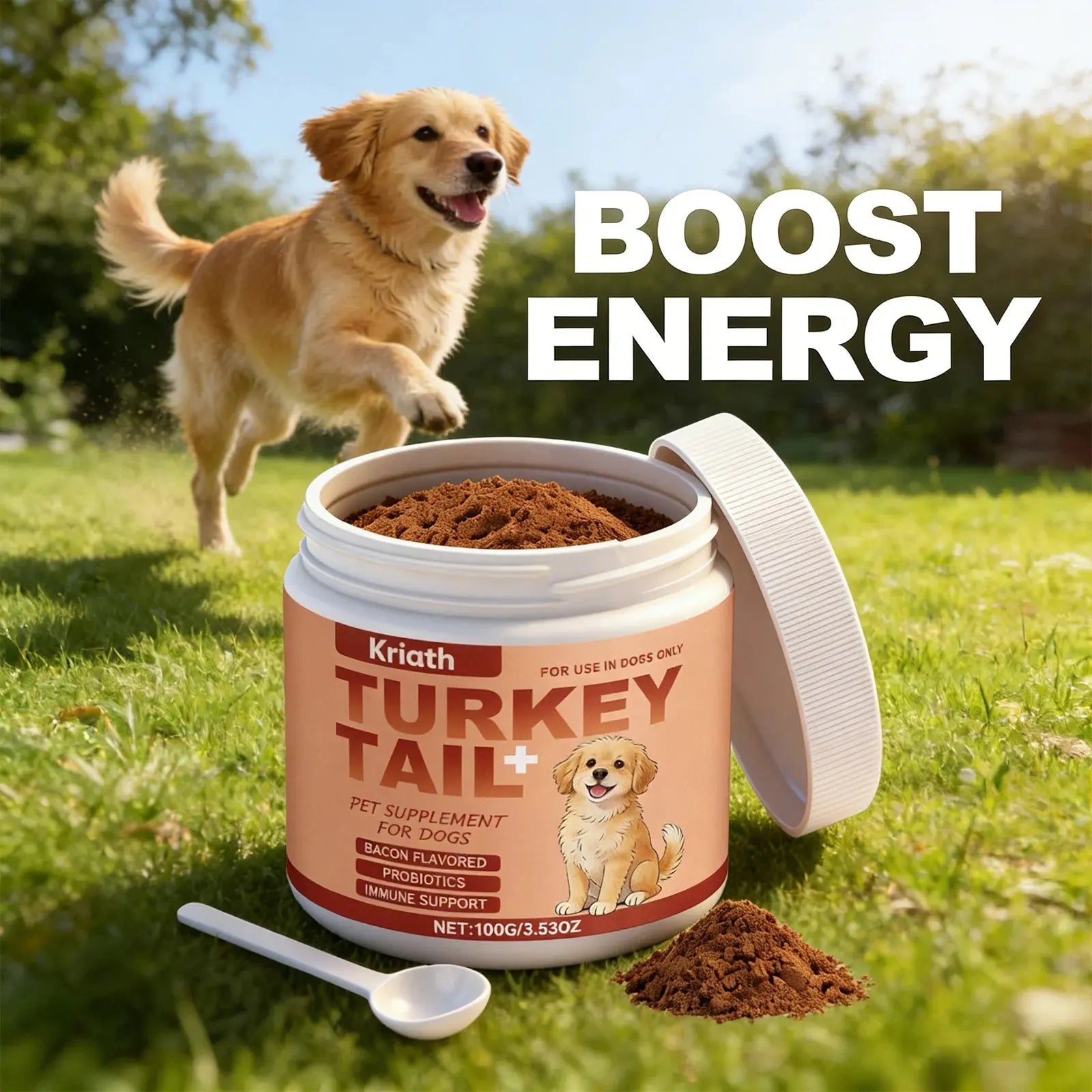Pet Nutritional Supplements Bacon Flavor Promote Intestinal Function Improve Hair Gloss Maintain Joint Health Nutrition Products Happy Tails Pet Shop Store