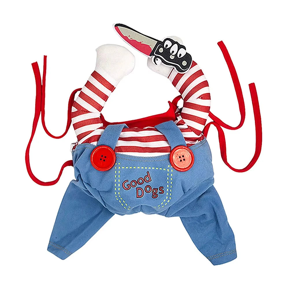 Funny Halloween Pet Costume for Small/Medium Dogs & Cats - Adjustable Puppy Cosplay for French Bulldogs, Chihuahuas & More