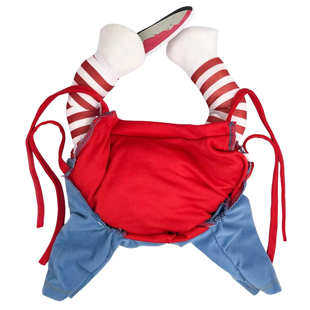 Funny Halloween Pet Costume for Small/Medium Dogs & Cats - Adjustable Puppy Cosplay for French Bulldogs, Chihuahuas & More